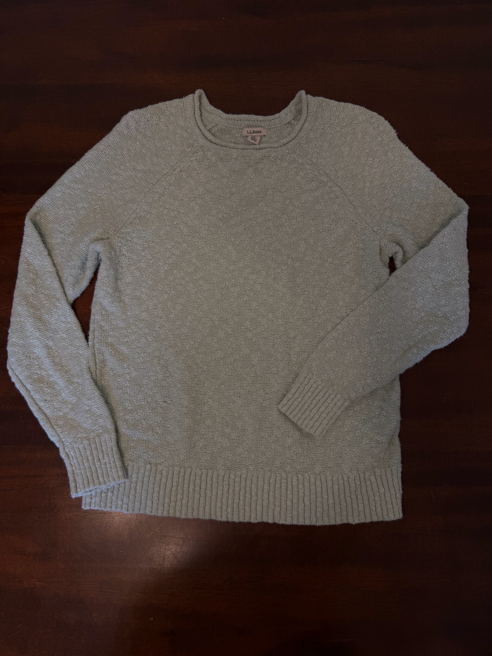 L.L. Bean womens Crewneck Sweater in Light mint